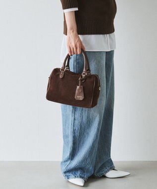 russet スエード2WAYミニボストンバッグ(CE-1570-WEB) D.Brown