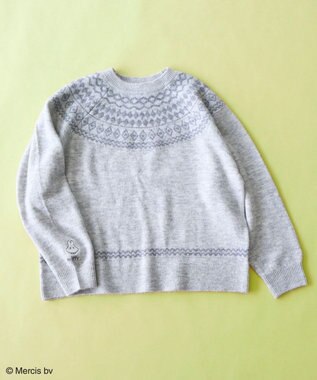 Green Parks Ｍｉｆｆｙ／求心柄ジャガードニットプルオーバ