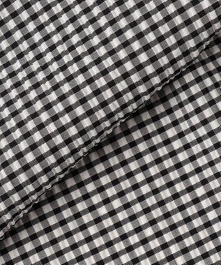 組曲 【先行予約】【WEB限定】サッカーギンガムチェック フロントフリルブラウス ホワイト系3