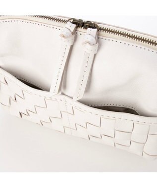 UNBILLION ピークスピーク PEAKS PEAK / 牛革レザーメッシュボディショルダー アイボリー