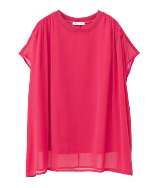 Green Parks 楊柳ドッキングフレンチプルオーバー Pink