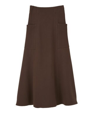 Green Parks ・ＥＬＥＮＣＡＲＥ　ＤＵＥ　サイドポケットフレアスカー Brown
