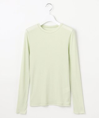 23区 【SLOW/一部店舗限定】シアーリブロンTEE クルーネック カットソー スモーキーグリーン系