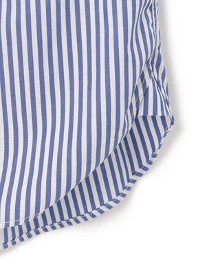 J.PRESS YORK STREET 【UNISEX】タイプライターストライプ バンドカラーシャツ ブルー系1