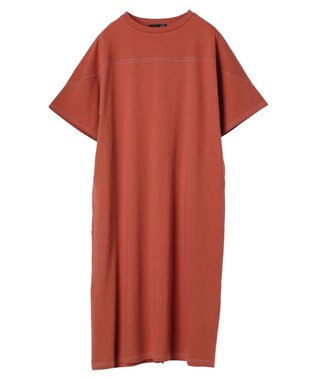 Green Parks ・ＳＵＧＡＲ　ＳＰＯＯＮ【ＣＯＯＬ】ステッチＴＥＥワンピ Orange