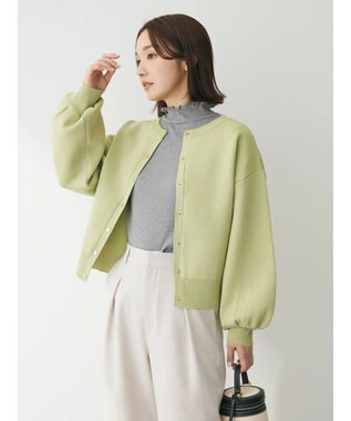 Green Parks ・ＥＬＥＮＣＡＲＥ　ＤＵＥ　２ｗａｙ　ラメカーディガン Green