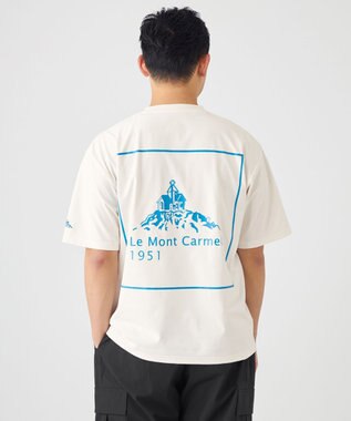 SHARE PARK MENS 【UVカット・吸水速乾・ストレッチ・軽量 】バックプリントポケットTシャツ（L・XLサイズ） ホワイト系