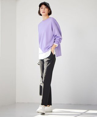 自由区 【WEB&一部店舗限定】スムージーカラー ニット [WEB限定]ラベンダー