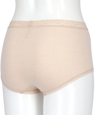 Wing ショーツ 【3枚セット】 綿混(身生地部) ここちよいフィット感 やさしい肌あたり 【デイリーフィットやわらかコットン】 はきこみ丈ふかめ EC3330 ウイング／ワコール ベージュ