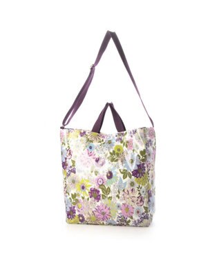 UNBILLION カシュカシュ cachecache / PVC加工プリント2wayトートバッグ ラベンダー