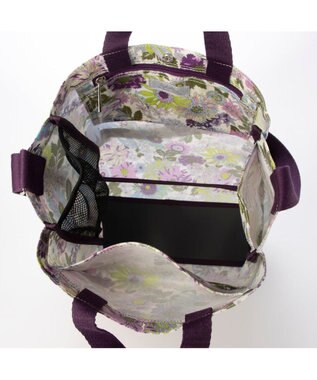 UNBILLION カシュカシュ cachecache / PVC加工プリント2wayトートバッグ ラベンダー