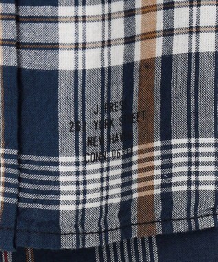 J.PRESS MEN インディアンマドラスチェック シャツ ネイビー系3