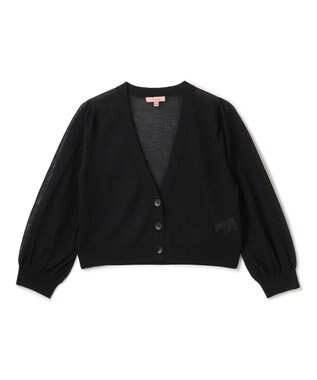 TOCCA 【洗える！】SHEER KNIT カーディガン ブラック系