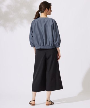 自由区 【カタログ掲載・接触冷感・洗える】ブライトシアーノーカラー ブルゾン インク