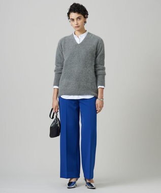 ICB 【洗える】 Peツイルダウンファブリック ワイドパンツ ロイヤルブルー系