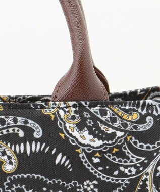 自由区 【カタログ掲載】ペイズリープリント トートバッグ ネイビー