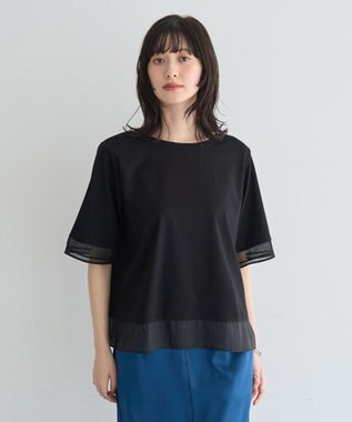 YECCA VECCA シアーMIXプルオーバー Black