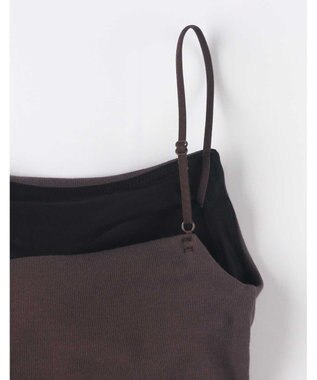 AMPHI ブラトップ 立体的なバストシルエット 背中の段差を軽減 タイトなシルエット インナー JWG103 アンフィ／ワコール ブラウン