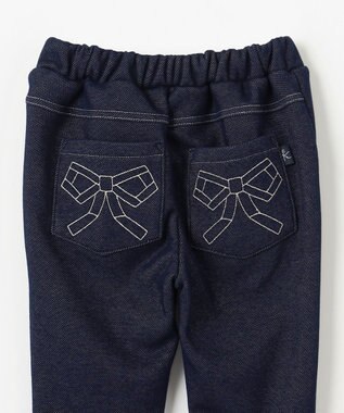 組曲 KIDS 【110-140㎝】裏起毛あったか パンツ ネイビー系