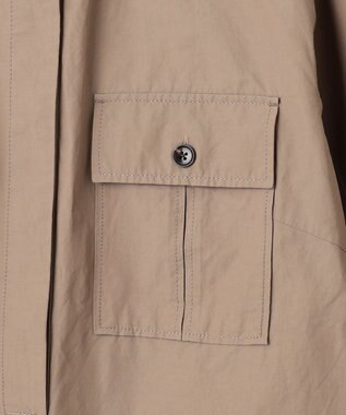 J.PRESS YORK STREET 【WOMEN】ミリタリーシャツワンピース ベージュ系