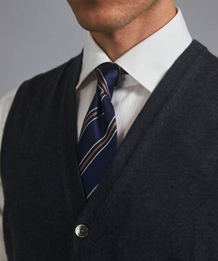 GOTAIRIKU 体温調整に【洗える/チクチクしにくい/ピリングしにくい】イタリア糸 ハイゲージ ベスト_WOOL100% グレー系