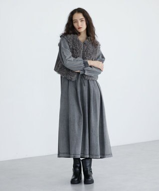 Green Parks ■ESCAR フラッフィーベスト Charcoal Gray