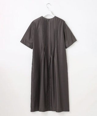 J.PRESS LADIES L エアリースパンボイル ワンピース スレートブラウン系