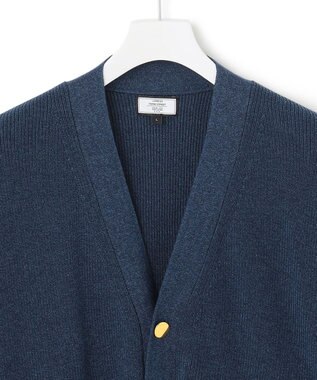 J.PRESS YORK STREET 【UNISEX】デニムルックカーディガン サックスブルー系