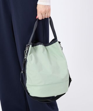 LeSportsac CONVERTIBLE BUCKET BAG/フロスティグリーン/サンダー フロスティグリーン/サンダー
