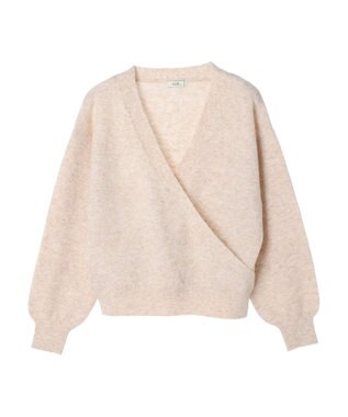 earth music&ecology カシュクールニットプルオーバー Ivory