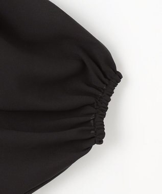 ANY シアーランタンスリーブブルゾン ブラック