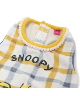 PET PARADISE スヌーピー サーモキープ タンクトップ 《ひょこっと柄》 超小型犬 小型犬 ホワイト×イエロー