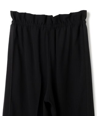 BEIGE， 【洗える】FLEUR / ウエストゴムワイドストレートパンツ Black