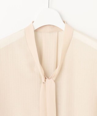 自由区 【洗える・XSサイズあり】シアードビー ブラウス ベージュ系