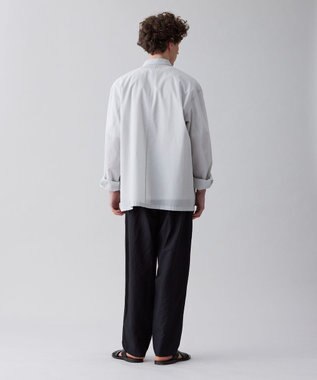 UNFILO MENS ライトリネン ワイドパンツ [23年春夏商品] ブラック