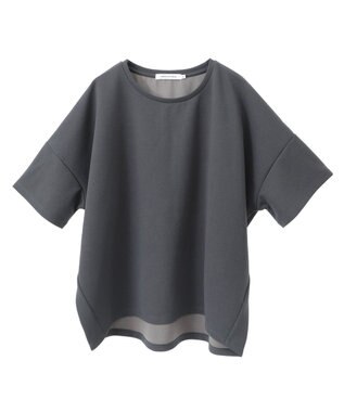 AMERICAN HOLIC バックフリル半袖プルオーバー Charcoal Gray