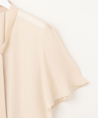 自由区 【洗える・XSサイズあり】シアードビー ブラウス ベージュ系