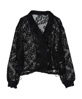 earth music&ecology レースジャケット Black