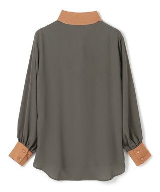 BEIGE， 【WEB限定】MAKALU / ボウタイブラウス C.Grey