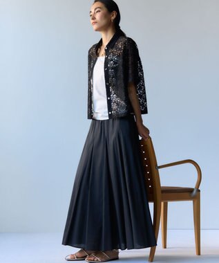 23区 S 【見上愛さん着用/洗える】ベアトップ パッド付き キャミソール ホワイト系