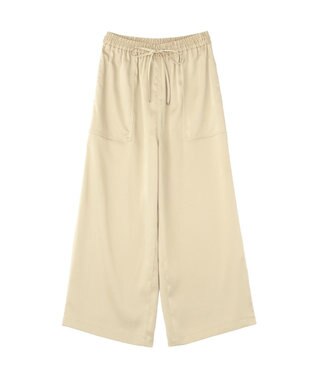 AMERICAN HOLIC 【マルチ機能】サテンベイカーパンツ Light Beige