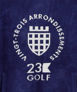 23区GOLF 【WOMEN】【ストレッチ性】フロントロゴ フーディー 日常使いにぴったりな軽やかな1着 ネイビー系