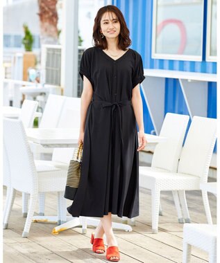 洗える 3way 大人可愛い 袖口ゴムシャーリングシャツワンピース Tiaclasse ファッション通販 公式通販 オンワード クローゼット