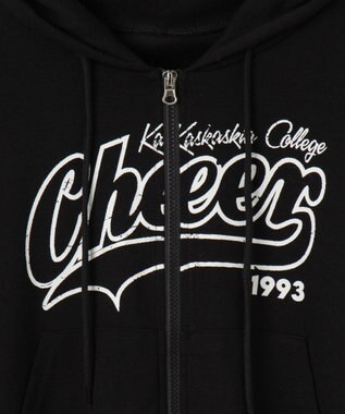 WEGO チアロゴWジップパーカー ブラック