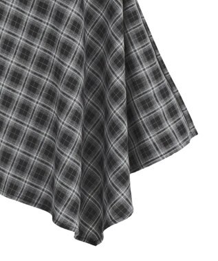 earth music&ecology イレヘムチェックキャミチュニック Check Black