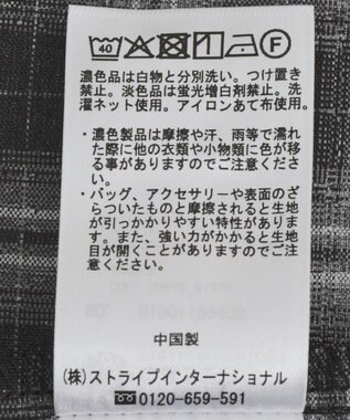 earth music&ecology イレヘムチェックキャミチュニック Check Black