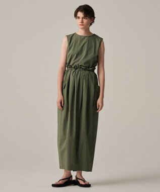 uncrave 【撥水・洗濯機洗い可】ライトプルーフナイロン ブラウス（uncrave WHITE） カーキ