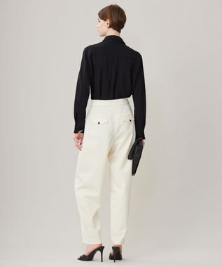 ICB 【洗える】T/Wベネシャンストレッチ カーブパンツ アイボリー系