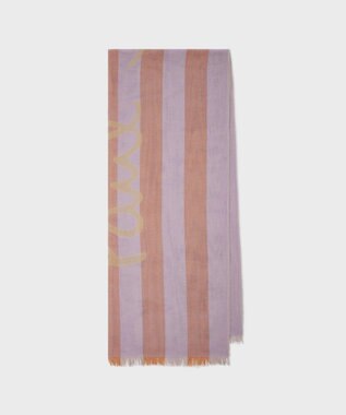 Paul Smith Lilac Stripe Cotton Logo スカーフ