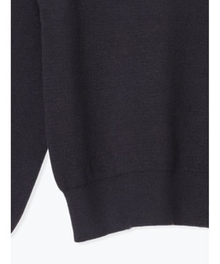 Te chichi パール&ウレタン刺繍ロゴニット チャコールグレー